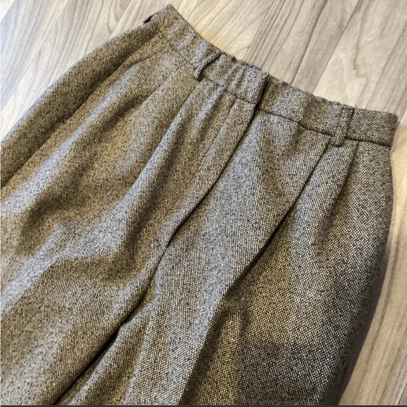 Pendleton grey wool high rise trousers pants pleated 27/28” waist casual 90s - Picture 3 of 4